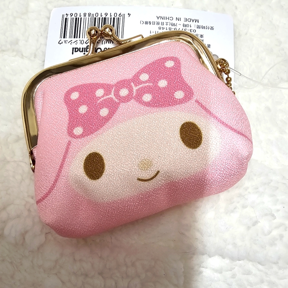 Sanrio My Melody Kiss Lock Coin Purse Money Pouch Bag Fashion Kawaii Y2K